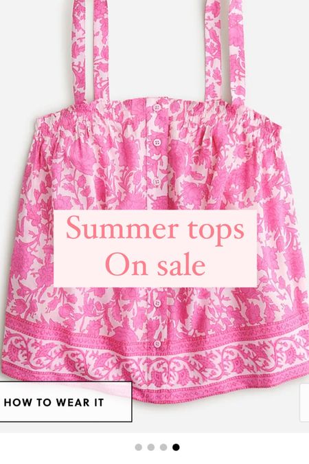 Summer tops on sale from J.Crew!

Tops // summer tops // cute tops // 

#LTKFind #LTKSeasonal #LTKsalealert