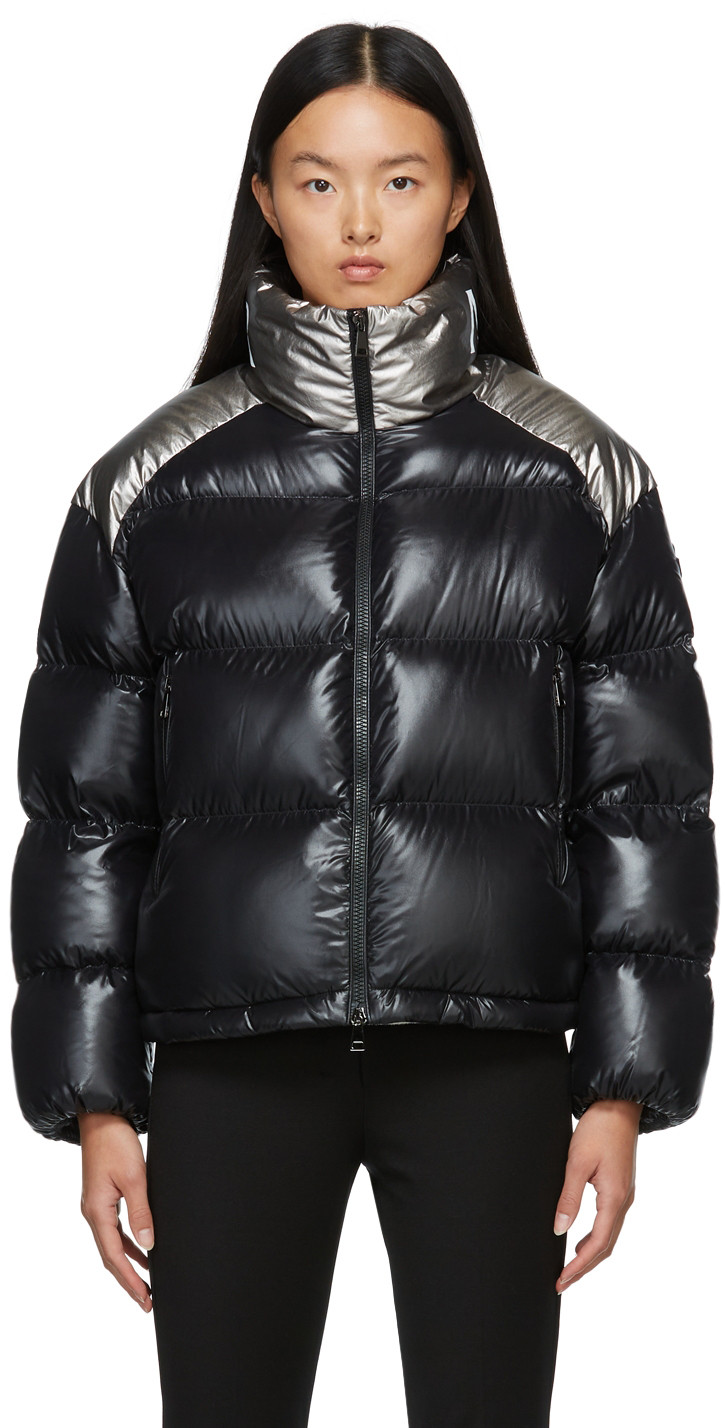Black & Silver Down Cuscute Jacket | SSENSE