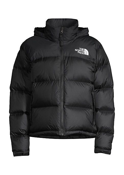 The North Face Women's 1996 Retro Nuptse Relax-Fit Nylon Down Puffer Jacket - Black - Size XS | Saks Fifth Avenue