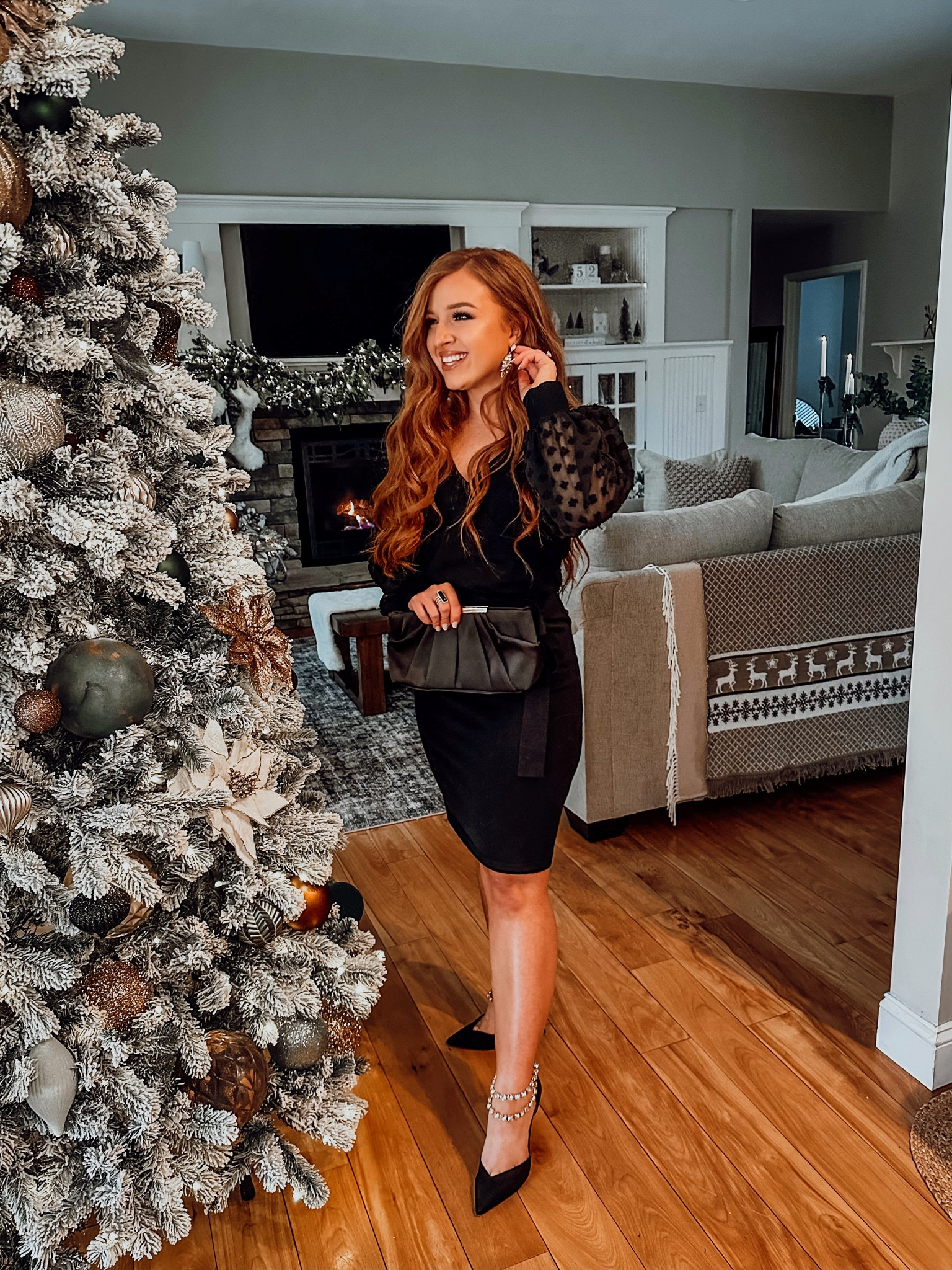 $20 amazon black dress ! Perfect for a wedding, party, Christmas party, anything ! Sheer sleeves. Wearing a medium. 



#LTKfindsunder50 #LTKHoliday #LTKsalealert