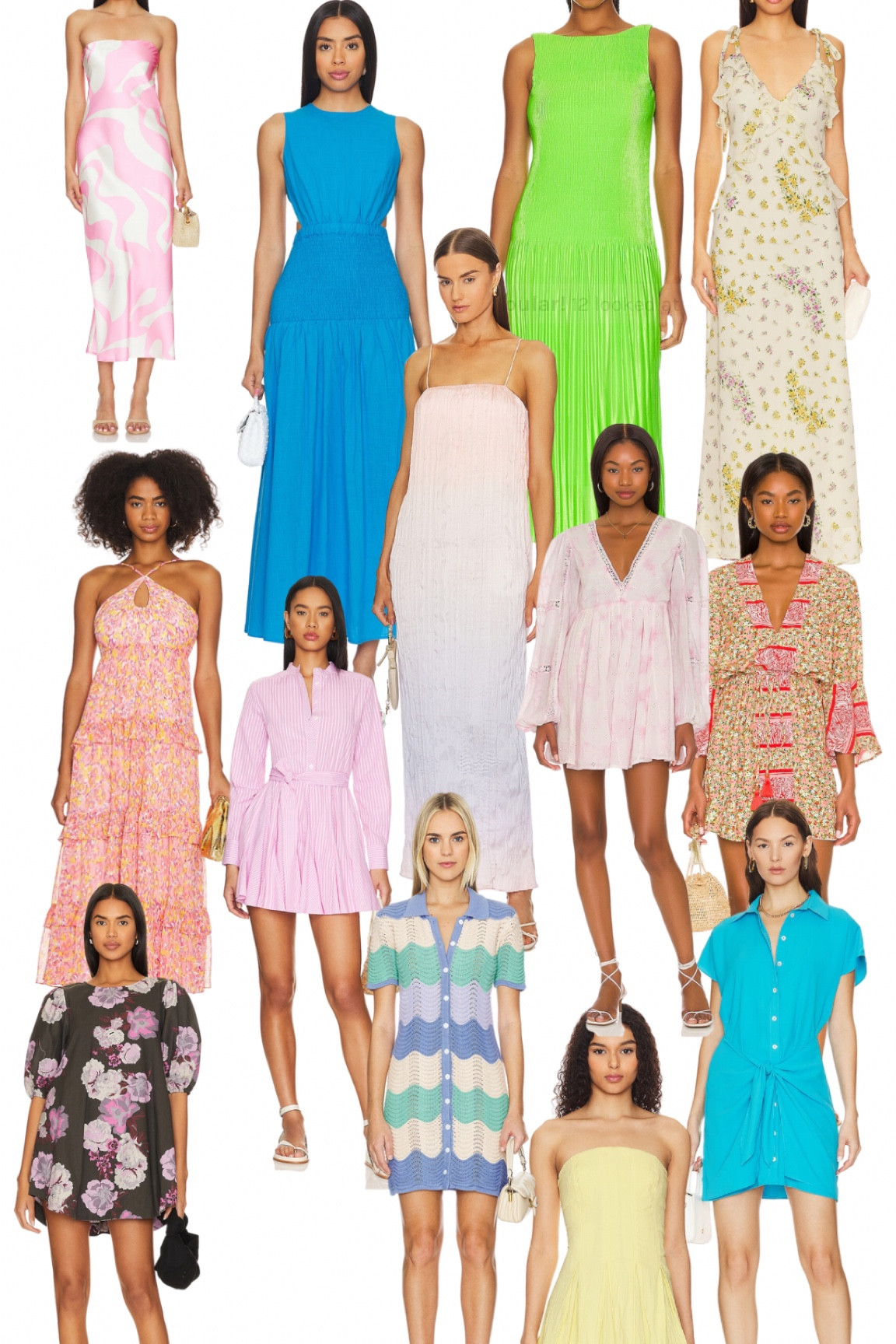Summer and spring dresses under 100! Can be wedding guest outfits, summer outfits and spring outfits! Super colorful & most of these are on sale! 

#LTKfindsunder100 #LTKstyletip #LTKSeasonal