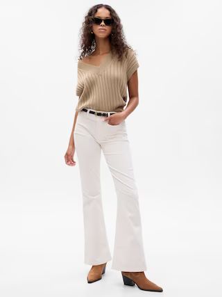 High Rise Corduroy '70s Flare Pants with Washwell | Gap (US)