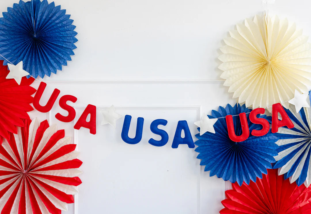 USA Puffy Felt Banner | My Mind's Eye