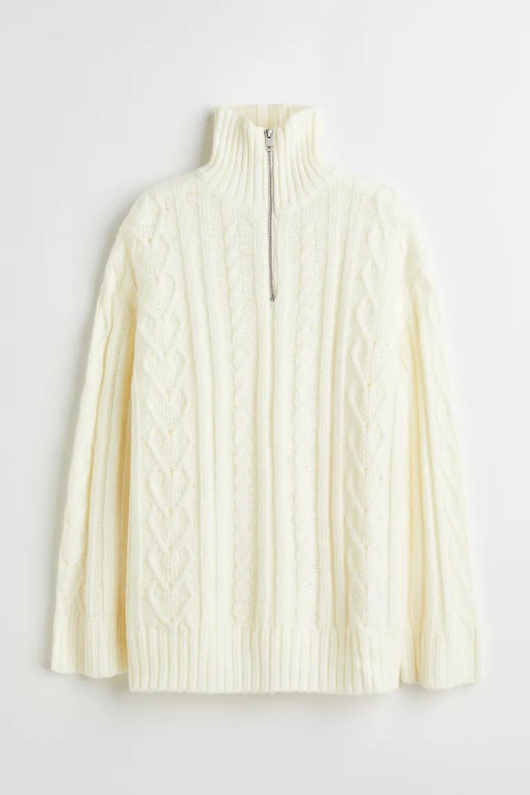 Half-zip Cable-knit Sweater | H&M (US)
