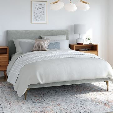 Andes Deco Upholstered Bed | West Elm (US)