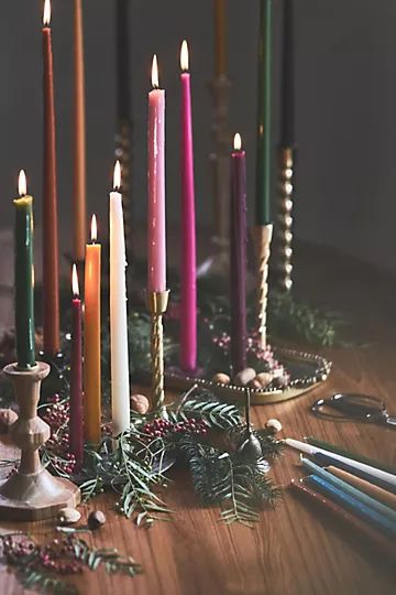 18" Classic Taper Candles, Set of 4 | Anthropologie (US)