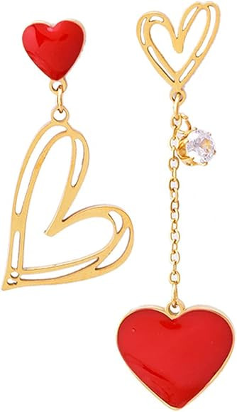 Red Dangle Earrings | Amazon (US)
