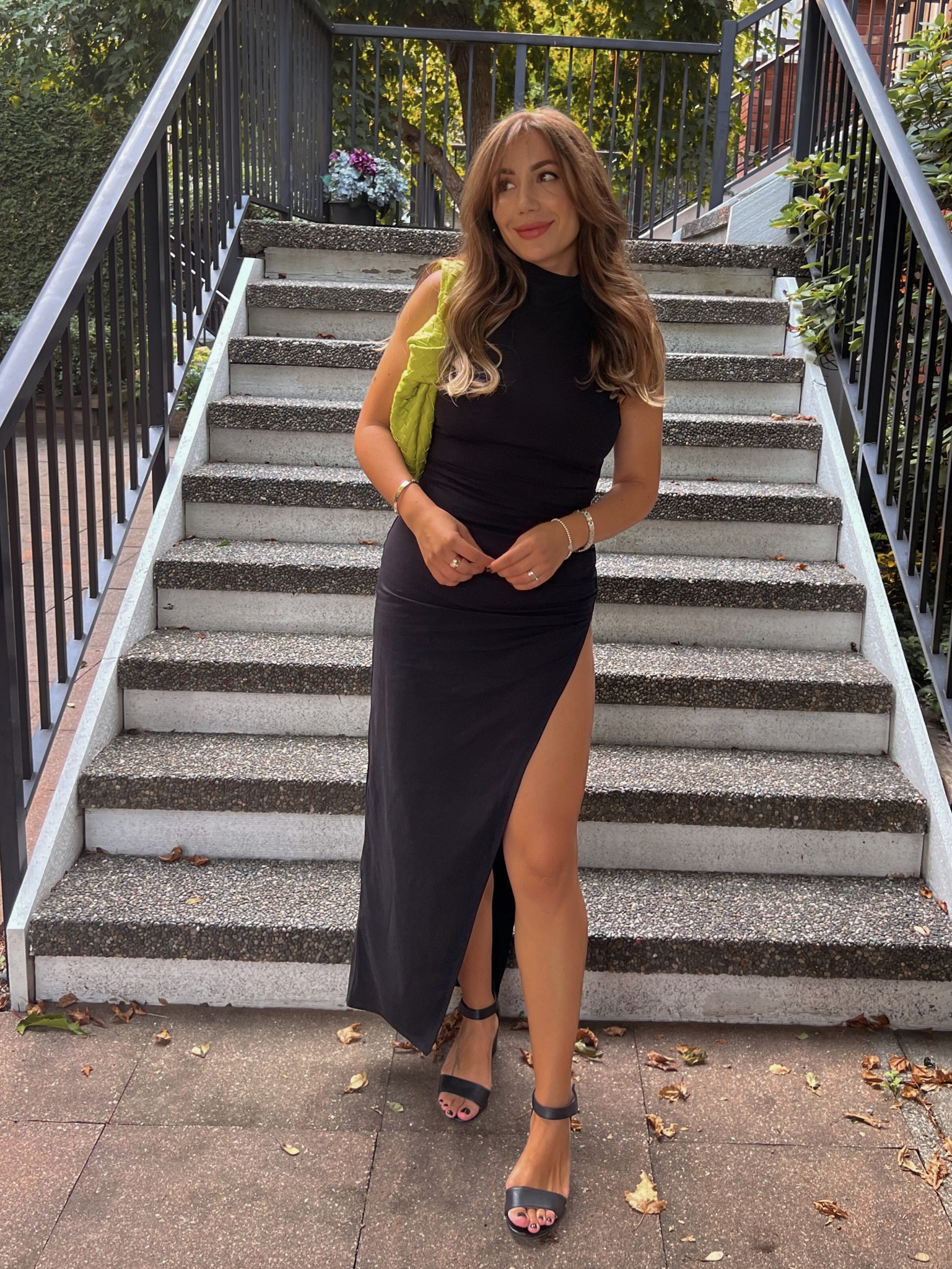 janet slit midi dress Superdown Janet Slit Midi Dress