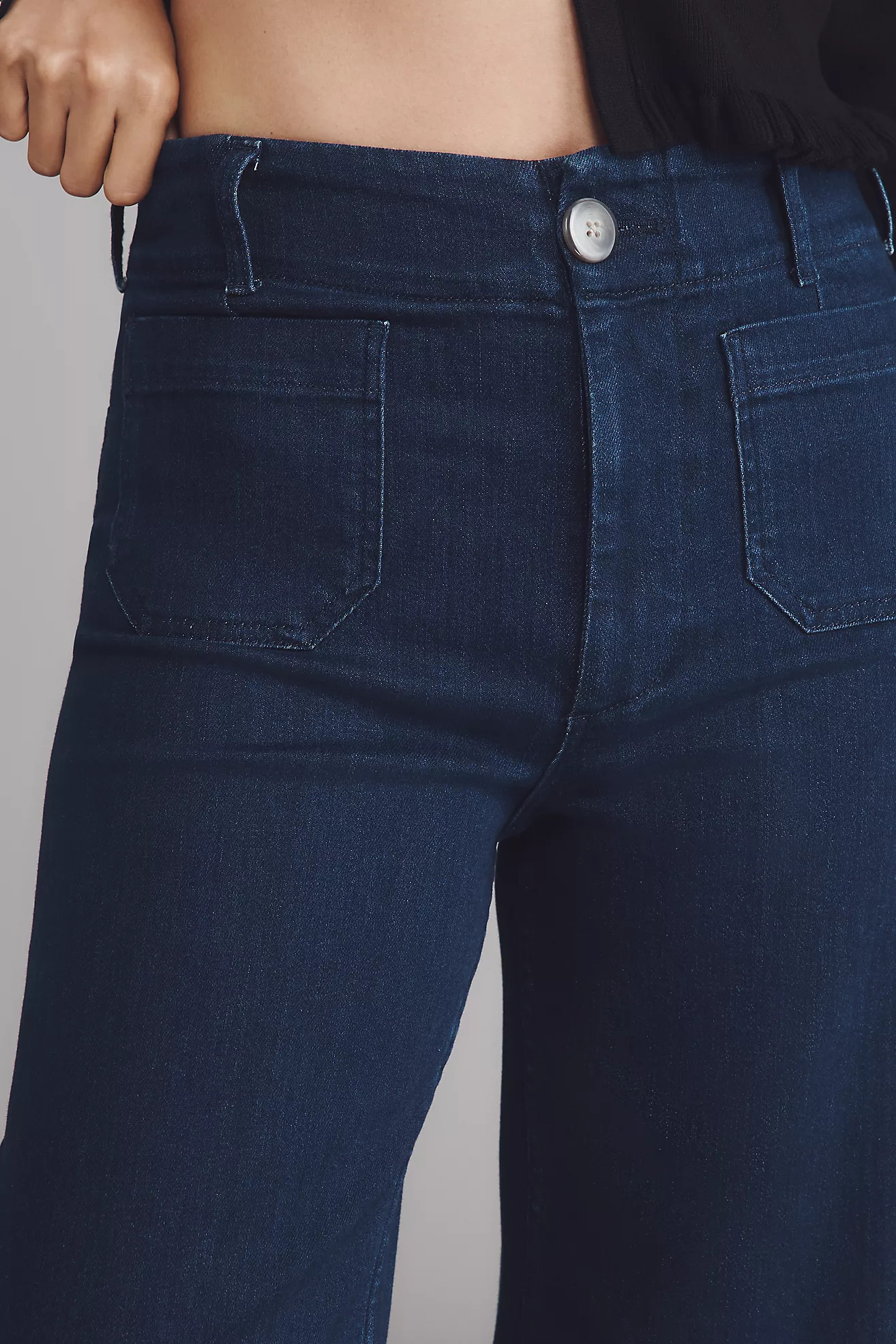 The Colette Crop High-Rise Wide-Leg Jeans by Maeve | Anthropologie (US)