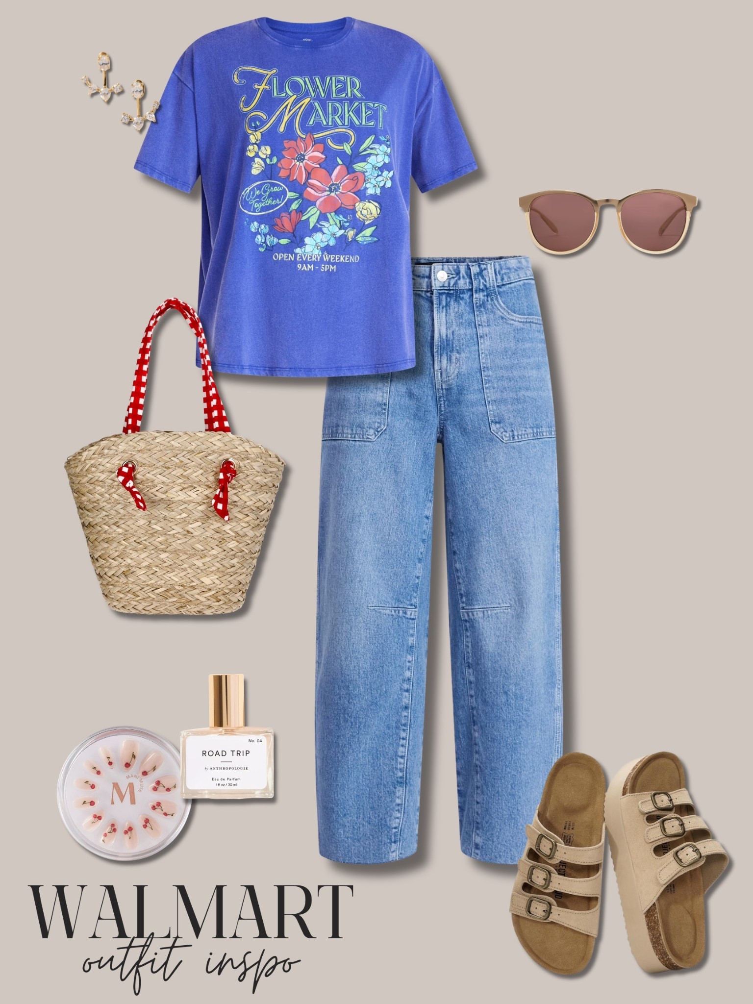 Casual outfit inspo ft. the cutest summer tee and popular barrel jeans. All from Walmart👀



#LTKgrwm #LTKootd #LTKmomlife