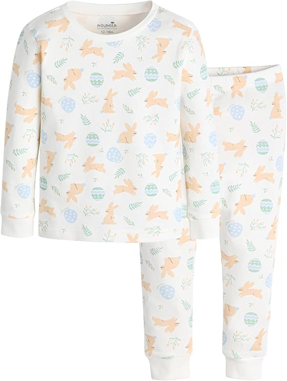 moimoln Sibling Matching 6M-8Y Soft Warm Cotton Modal Character Long-Sleeve Snug-Fit Pajama Sleep... | Amazon (US)