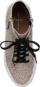Amazon.com | Linea Paolo GIO II - Women's Bold Zipper Detailed Leather High Top Lace Up Sneakers ... | Amazon (US)