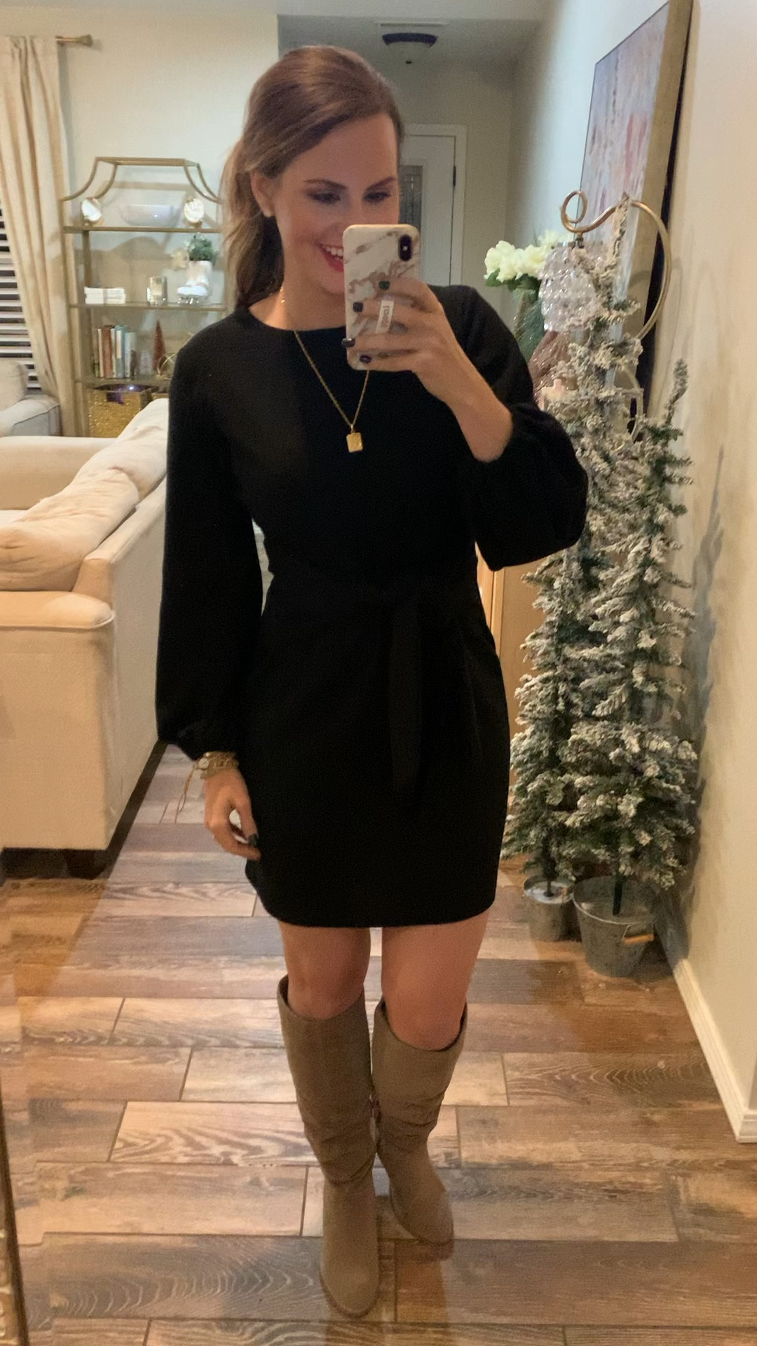 Sweater dress from Amazon!!

Amazon fashion, knee high boots, Christmas tree, gold initial necklace #LTKVideo 

#LTKStyleTip #LTKHoliday #LTKWedding