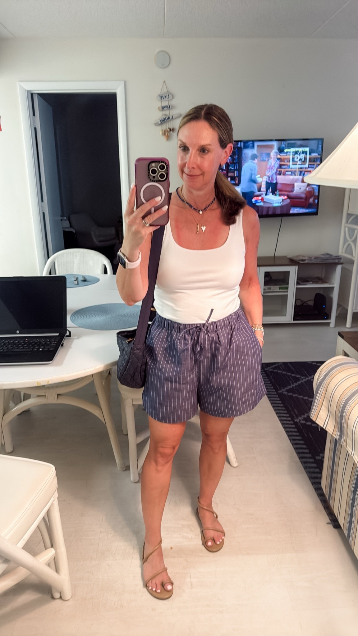 Dinner outfit at beach 7/22/26 (brought Jean jacket for over it since we sat inside due to rain)

#LTKootd