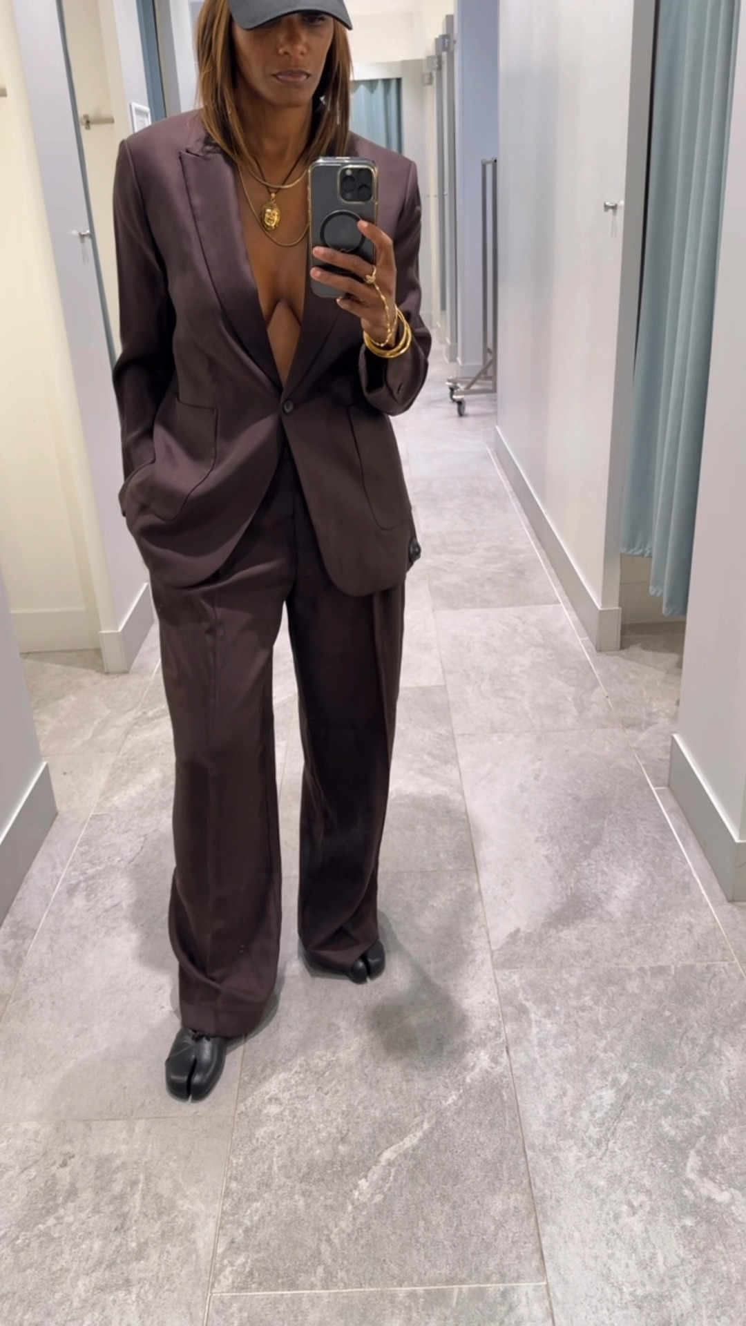 Yes this suit is an Autumn must have. 😍 so in love! I’m wearing a medium in the blazer  and I had to size down to a 8 in the pants. They are running big and long! I could also  fit a size 6 in the pants which made them sit a little higher in my torso but wasn’t a fan of the length then. May have them tailored in the waist a bit or I could just leave them. They work for my style either way!! 

Suit life, autumn style, fall style 

#LTKOver40 #LTKSaleAlert #LTKStyleTip
