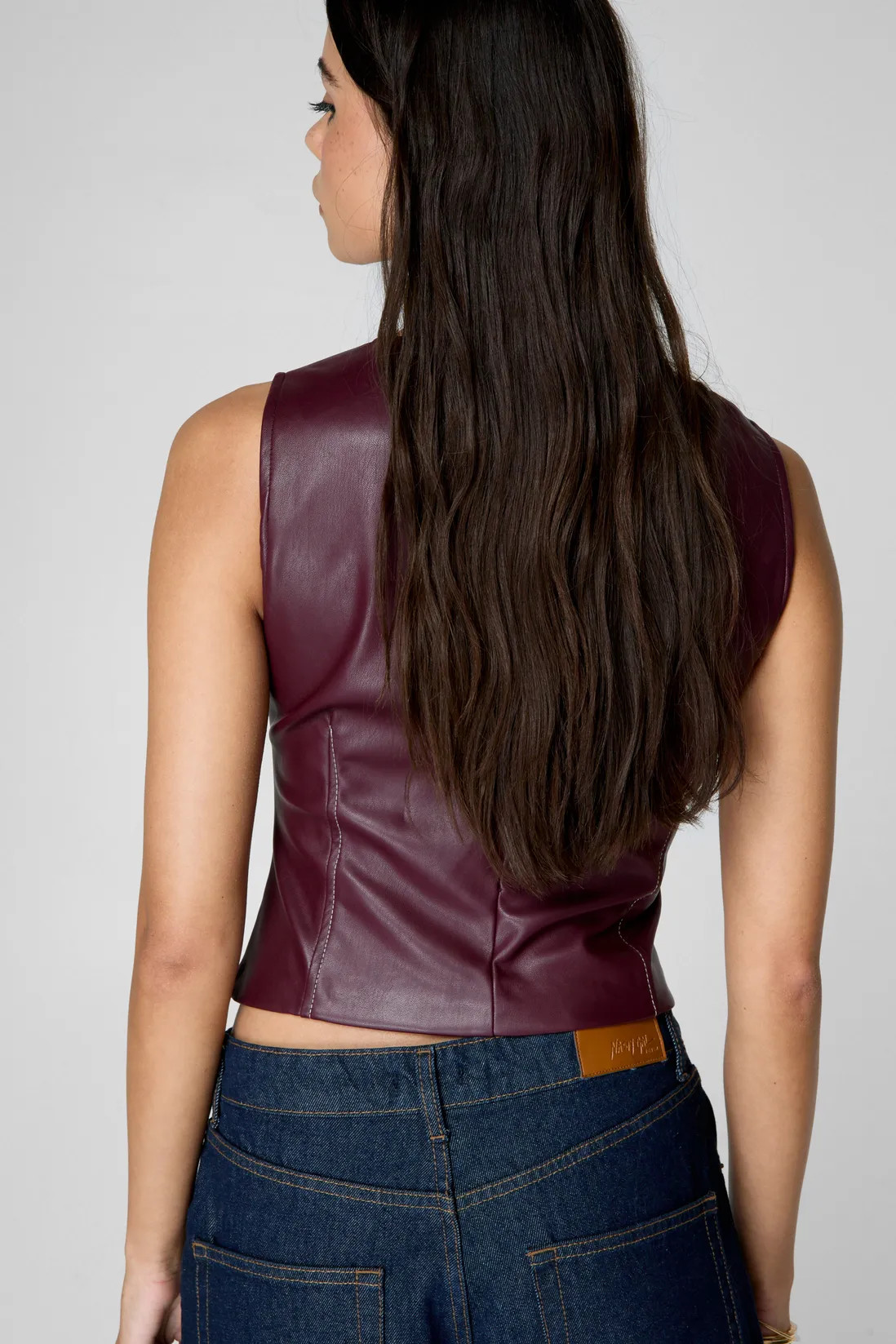 Tops | Faux Leather Structured Top | NastyGal | NastyGal UK
