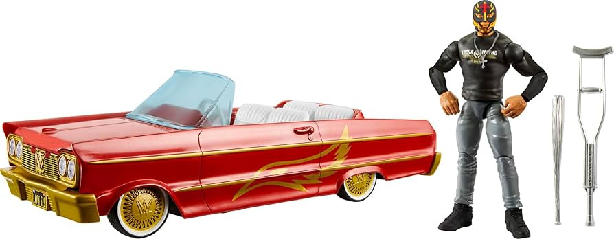 Mattel WWE Action Figure & Toy Vehicle Set, Rey Mysterio Main Event Figure & Lucha Low Rider Car ... | Amazon (US)