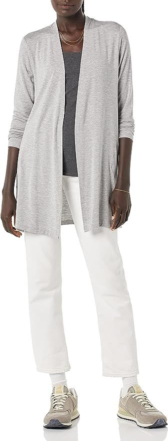 Amazon Essentials Women's Long-Sleeve Open-Front Cardigan | Amazon (US)