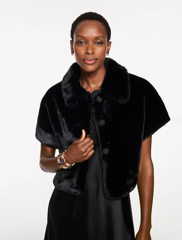 Faux Fur Capelet | Talbots