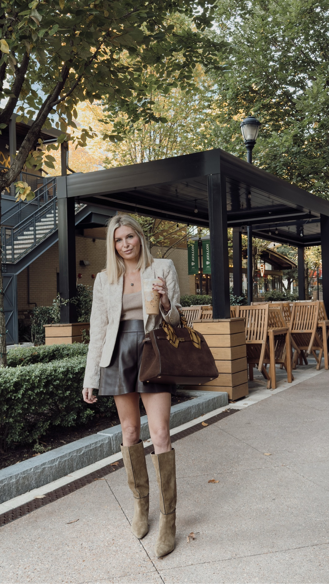 Jacket on major sale! Love these brown faux leather shorts 

#LTKWorkwear #LTKFindsUnder100 #LTKSeasonal