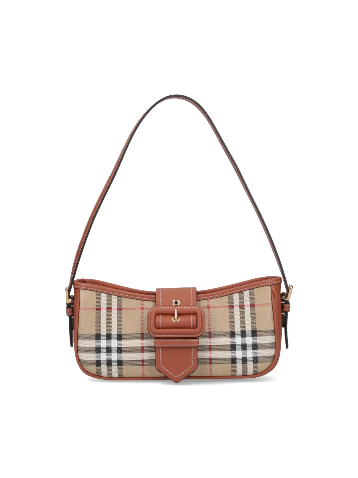 Burberry Sling Vintage Check Buckle-Detailed Shoulder Bag | Cettire Global
