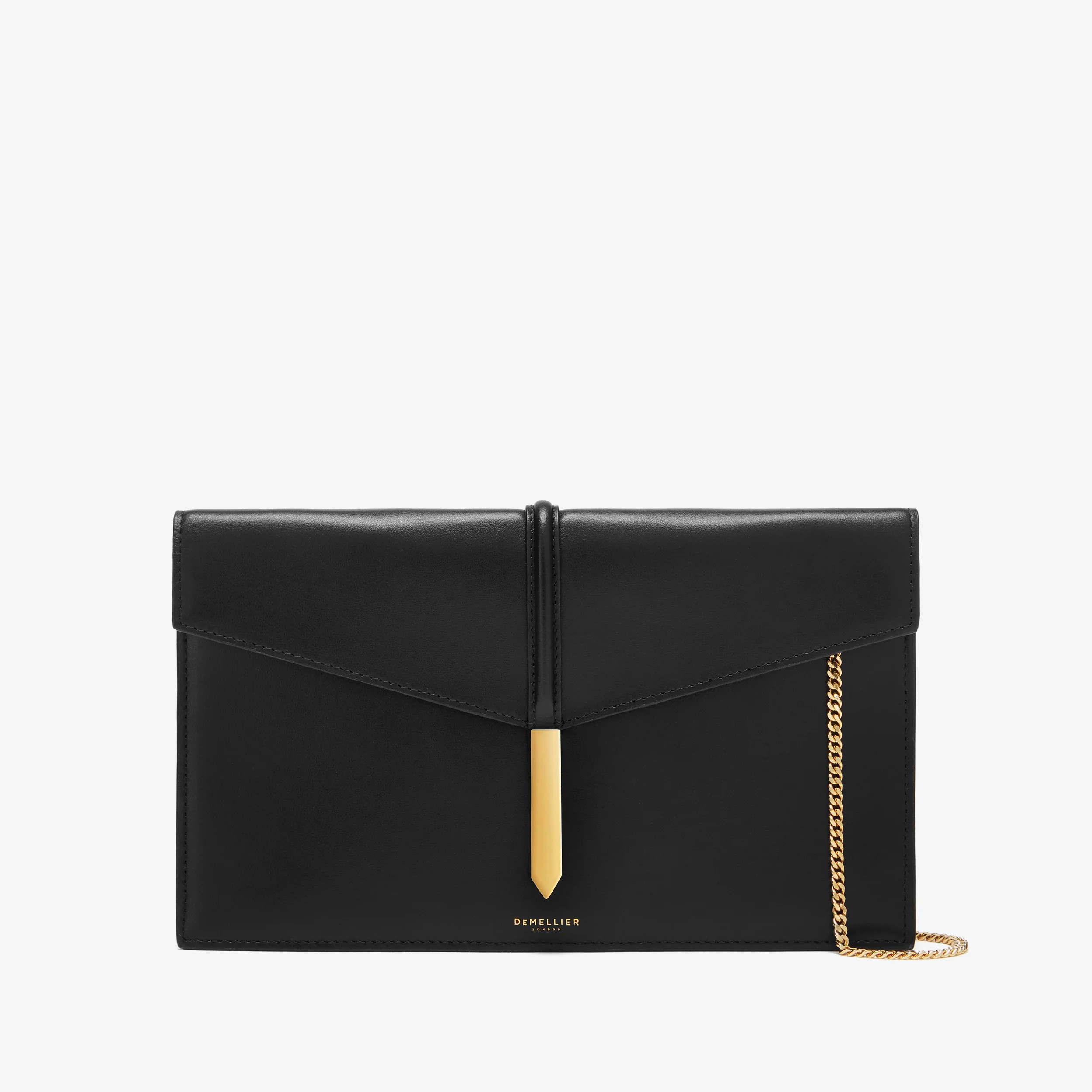 The Tokyo Clutch | Black Smooth | DeMellier | DeMellier