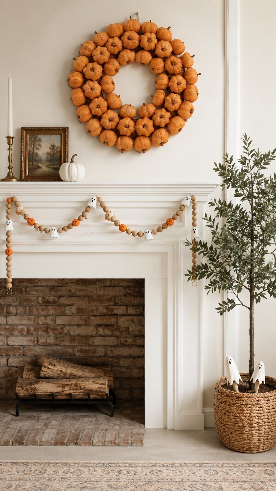 Aesthetic Halloween decorations. 

Wreath, garland, plant sticks

#LTKHome #LTKSeasonal