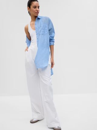 Linen Weekend Tunic Shirt | Gap (US)