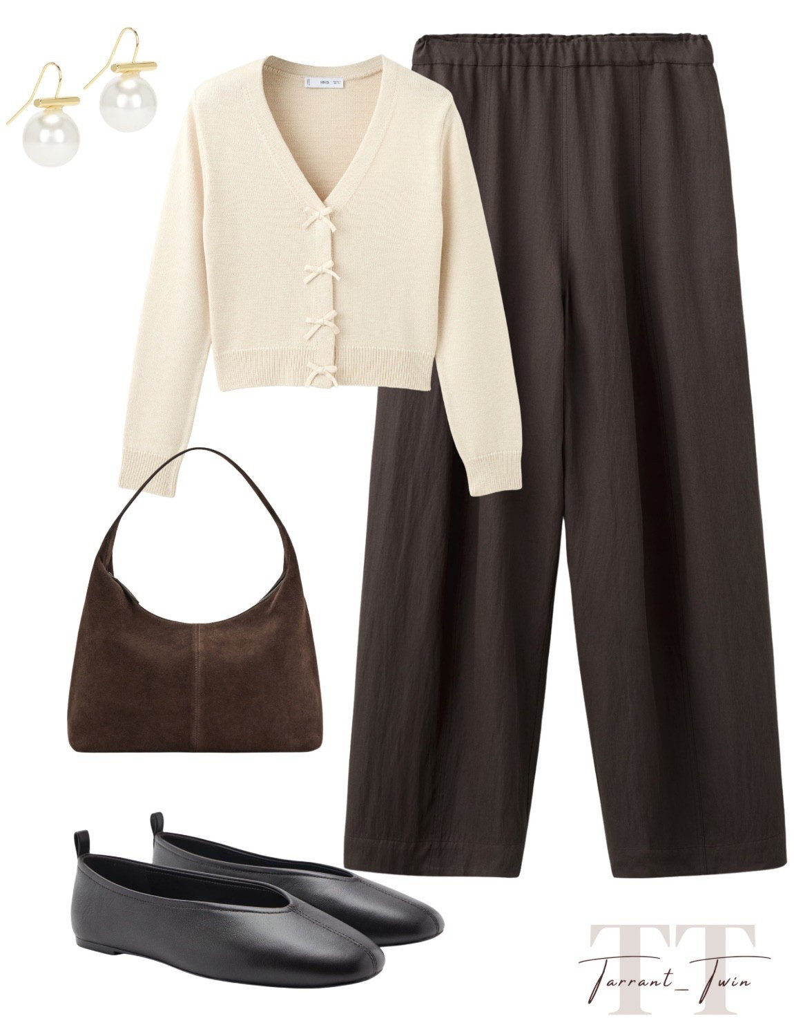 Bow Details & Spring Espresso! ☕

Embrace a chic, coquette-inspired aesthetic with these perfectly balanced Mango and Revolve finds! ✨

I am obsessed with the statement piece: a cream-colored cardigan featuring delicate bow fastenings for the ultimate feminine touch. I paired this sweet knit with high-waisted, chocolate brown wide-leg trousers for a sophisticated, grounded silhouette. Finish the look with modern essentials: sleek black leather ballet flats, a rich suede espresso hobo bag, and elegant pearl drop earrings from Revolve for a touch of timeless polish!

#OOTD
#MangoFinds
#BowTrend
#SpringEveryday
#WideLegPants
#BalletFlats
#BrownAesthetic
#CoquetteStyle
#QuietLuxury
#RevolveMe
#NeutralOutfits
#LTKStyle
#SpringFashion
#CleanGirlAesthetic
#StylingInspo

#LTKspringtrends #LTKootd #LTKspring