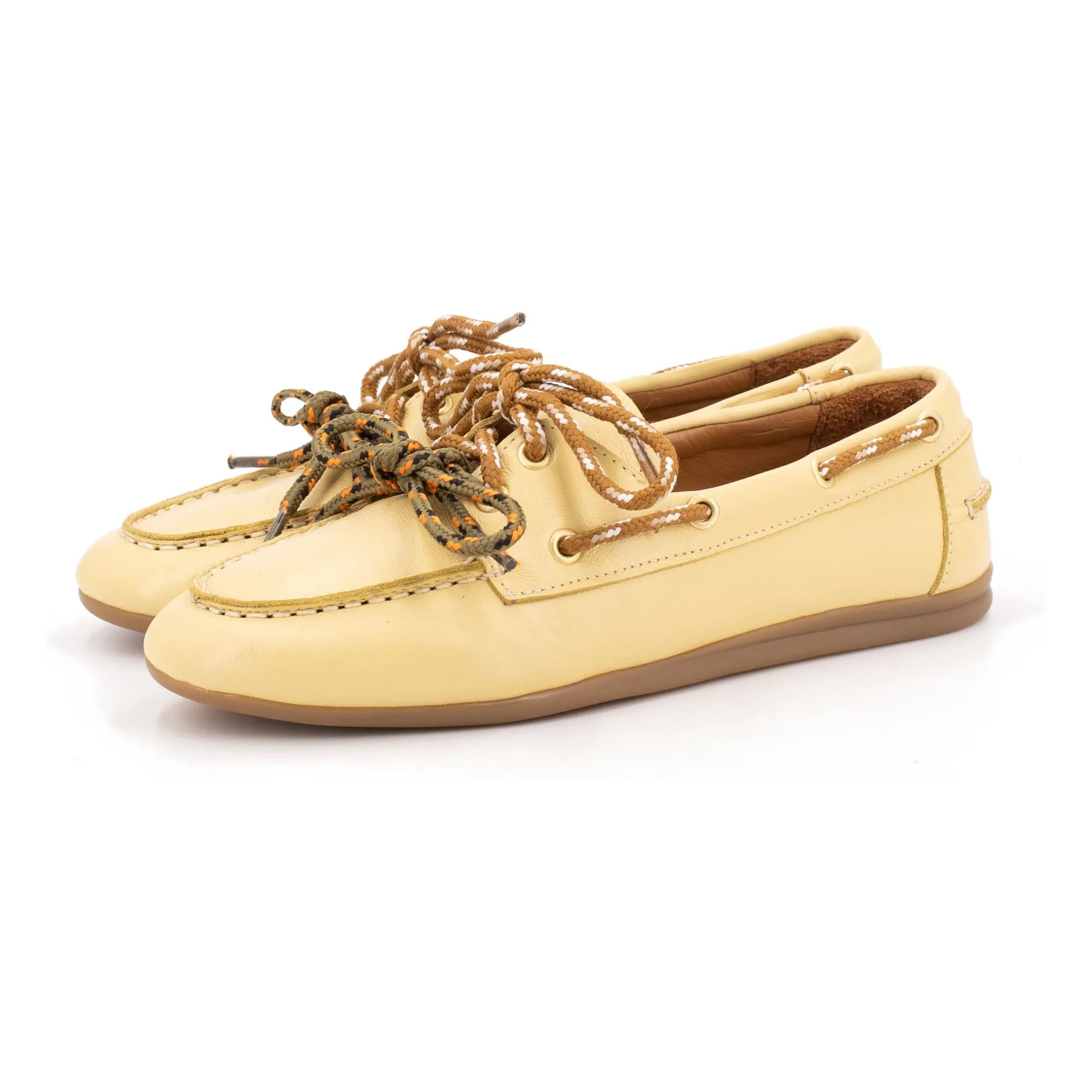 Chaussures Bateau Kimana Cuir | Jaune | Smallable