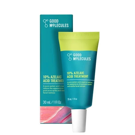 Good Molecules 10% Azelaic Acid Treatment for Face - Visibly Blurs Facial Redness & Evens Skin Tone, Brightens Look of Dark Spots & Refines Texture, Vegan & Fragrance-Free Skincare, 1 fl oz | Walmart (US)