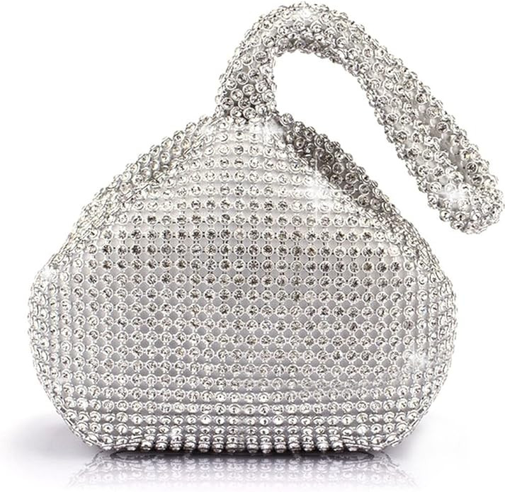 P&R Triangle Luxury Full Rhinestones Women's Fashion Evening Clutch Bag Party Prom Wedding Purse ... | Amazon (US)