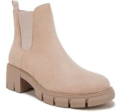 gihubafuil Women’s Chelsea Boots Fashion Platform Chunky Block Heels Slip On Combat Ankle Booti... | Amazon (US)