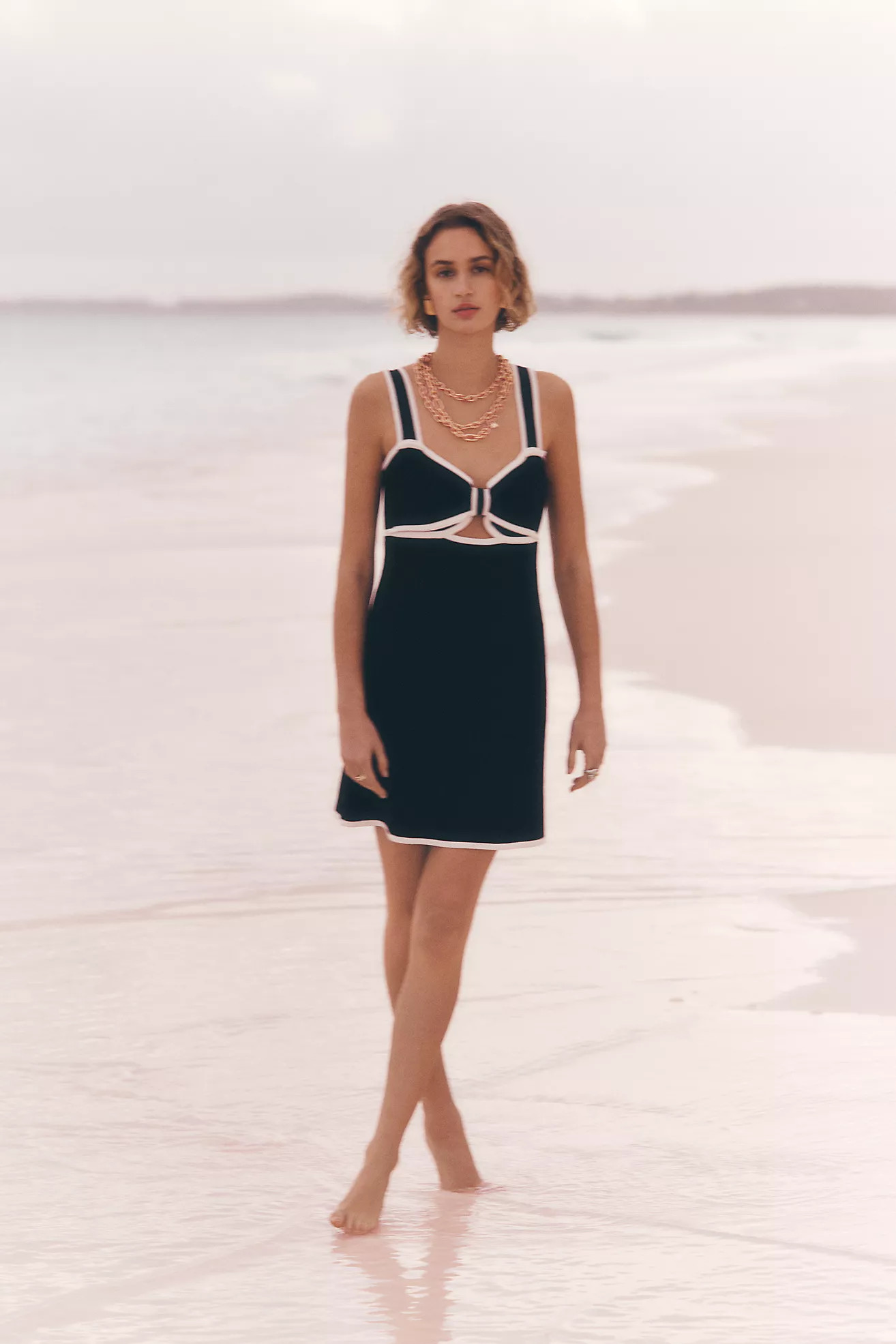 Bow Cutout Mini Sweater Dress | Anthropologie (US)