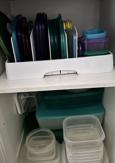 Kitchen storage for plastic lids. Helps stack the containers and keep the lids organized by size and shape. 
Kitchen
Kitchen storage
Organizer 
Kitchen organizer 

#LTKfindsunder50 #LTKfindsunder100 #LTKhome