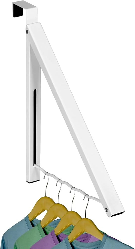 HOLDN’ STORAGE Over The Door Hanger - Single Foldable Rack Organizer for Hanging Clothes, Coats... | Amazon (US)
