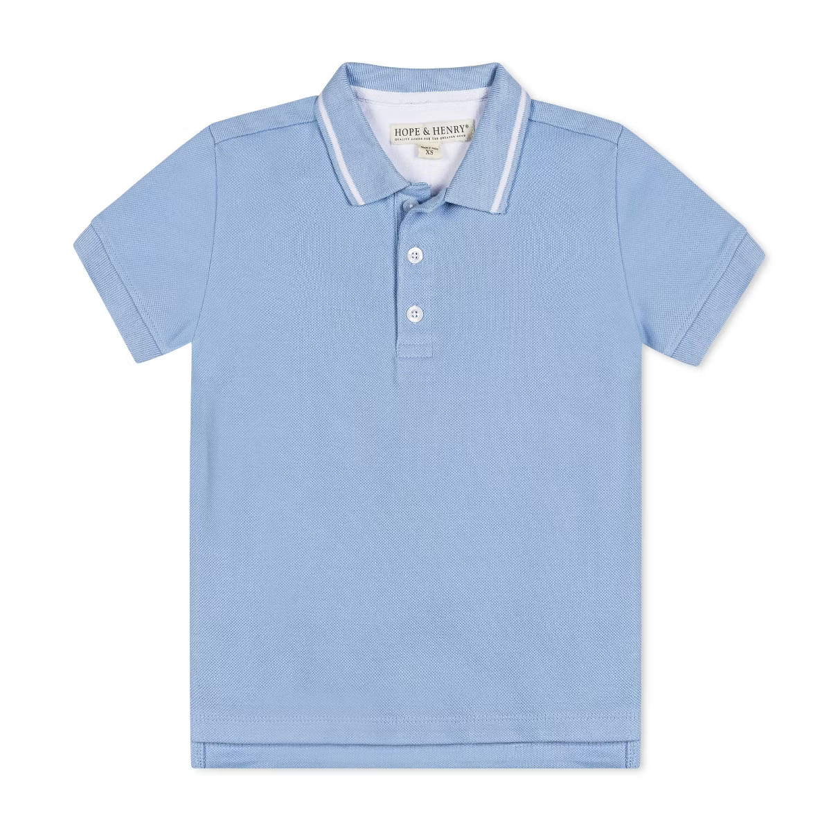 Hope & Henry Boys' Organic Short Sleeve Knit Pique Polo Shirt, Kids | Target