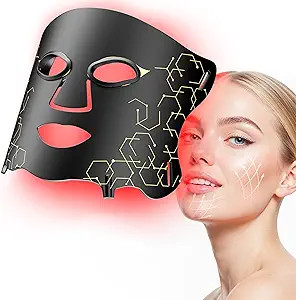 Red Light Therapy Mask with Cooling Gel Pack, 7-Color NIR 850nm LED Face Mask, LED Light Therapy ... | Amazon (US)