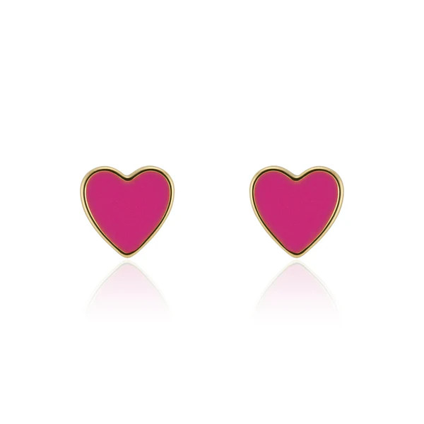Enamel Heart Studs | elli parr