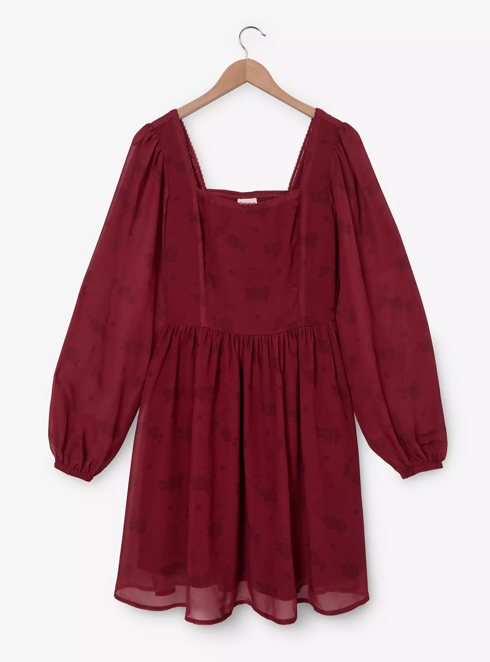 Disney Beauty and the Beast Floral Characters Allover Print Smock Dress - BoxLunch Exclusive | BoxLunch
