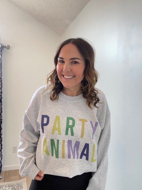Party Animal Crewneck Sweatshirt | Etsy (US)
