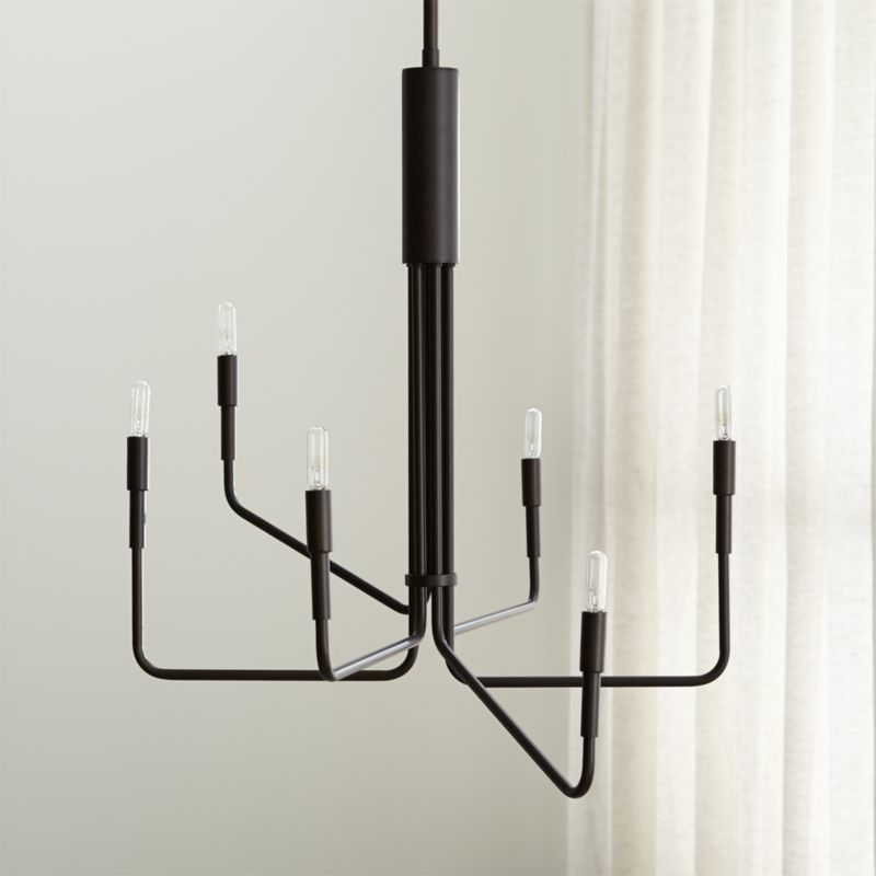 Clive Bronze Chandelier + Reviews | Crate and Barrel | Crate & Barrel