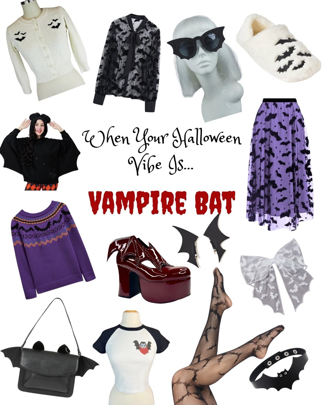 When Your Halloween Vibe is … Vampire Bat!

Because immortality looks better in cute clothes. 💋🩸

#halloween #vampire #bat

#LTKHoliday #LTKHalloween #LTKGiftGuide