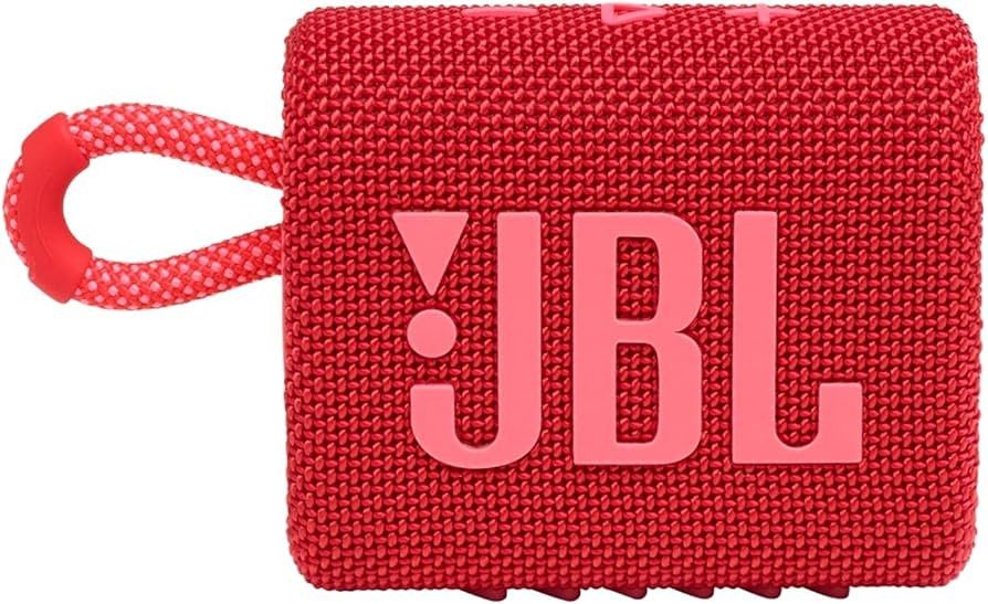 JBL Go 3: Portable Speaker with Bluetooth, Built-in Battery, Waterproof and Dustproof Feature - Red  | Amazon (US)