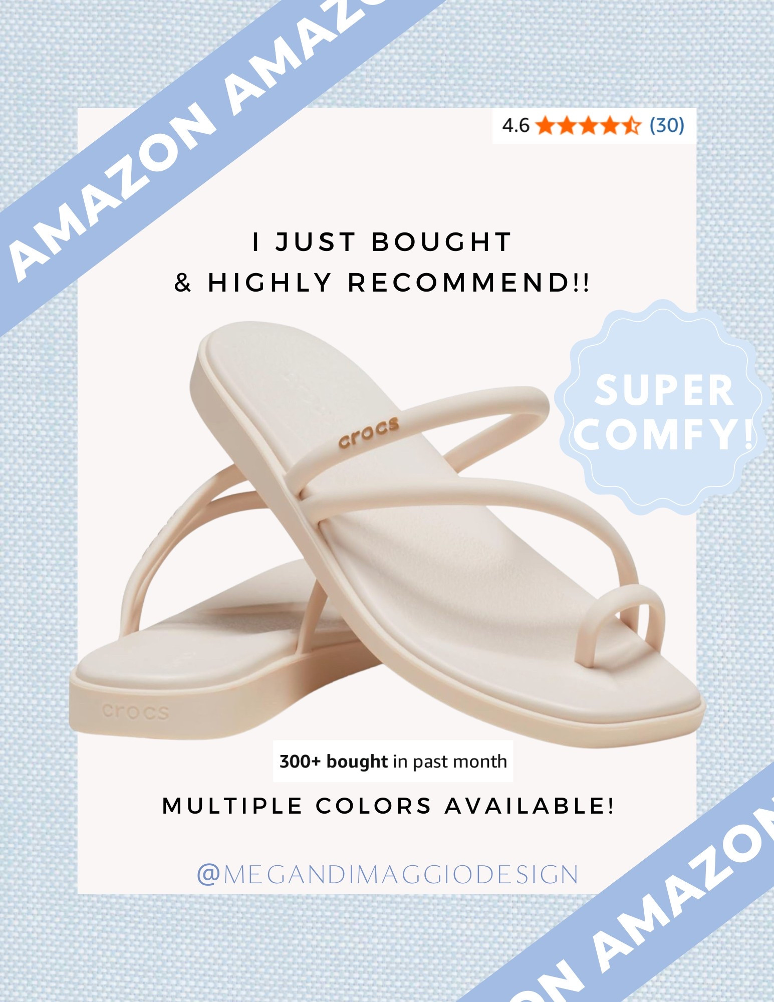 My first ever croc purchase and I have zero regrets!! 🤣 these sandals are super comfortable but look so pretty!! I bought and love this bone color & highly recommend!! Available in multiple colors & such a great price!! 🙌🏻

#LTKShoeCrush #LTKFindsUnder50 #LTKSaleAlert