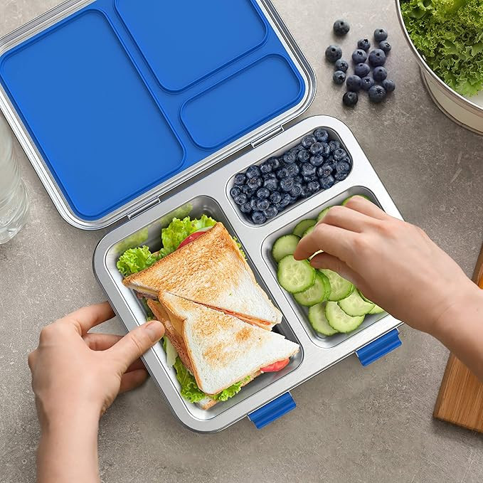 Bentgo® Kids Stainless Steel Leak-Resistant Lunch Box - New & Improved 2022 Bento-Style with Upg... | Amazon (US)