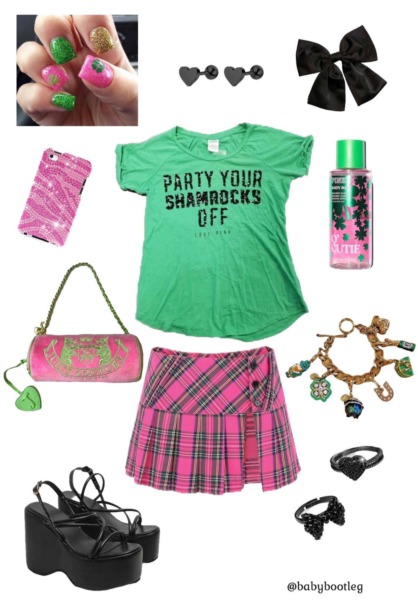 Y2K St.Patricks Day outfit 💕☘️✨🌈