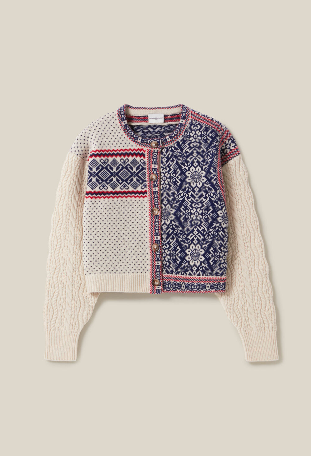 Cardigan laine motif torsadé | Claudie FR | Claudie Pierlot (FR, DE, ES, UK)