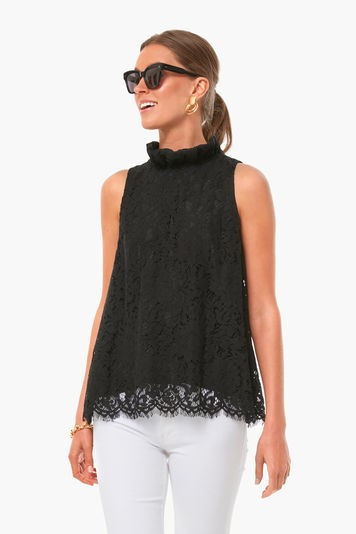 Black Lace Mason Top | Tuckernuck (US)