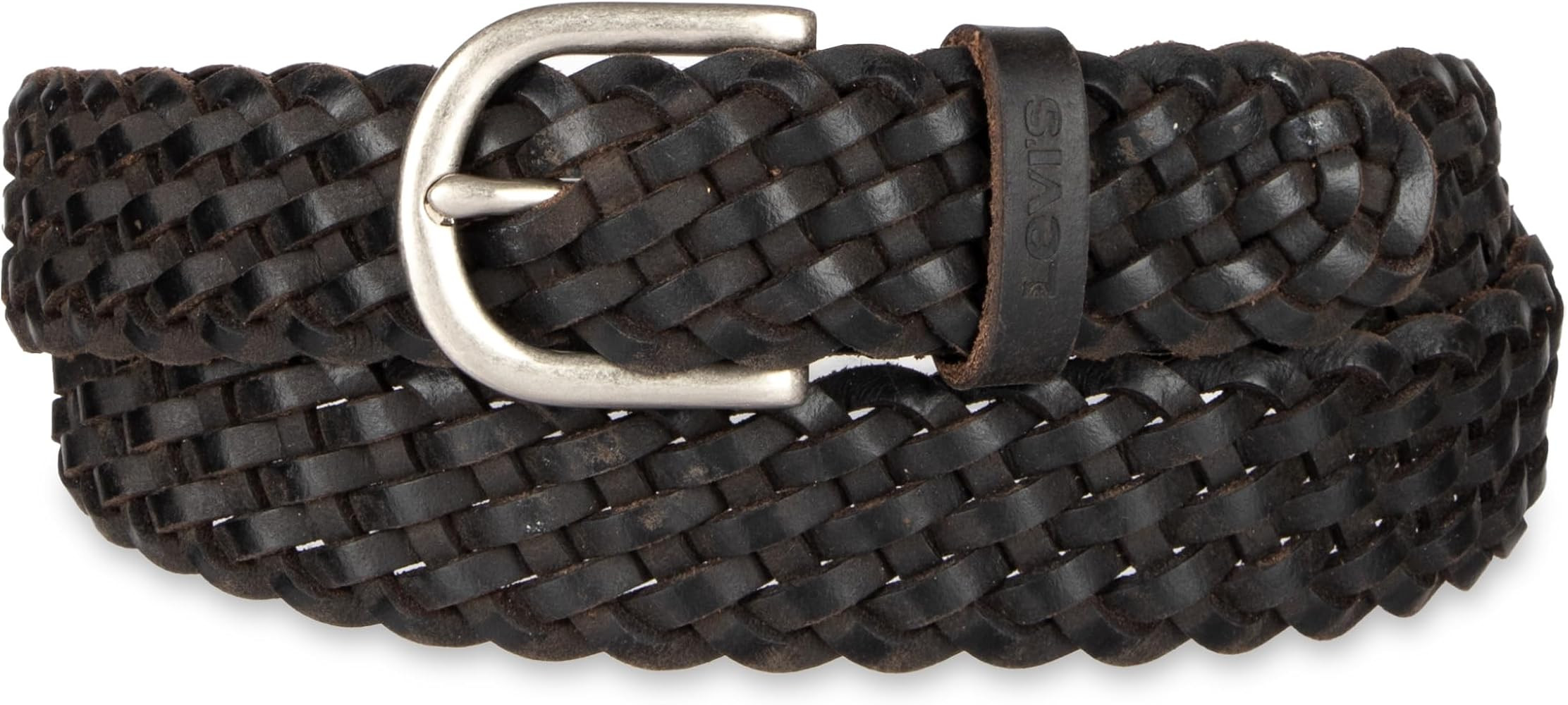 Levi's Women's Fully Adjustable Casual Leather Braided Belt for Jeans and Dresses | Amazon (US)